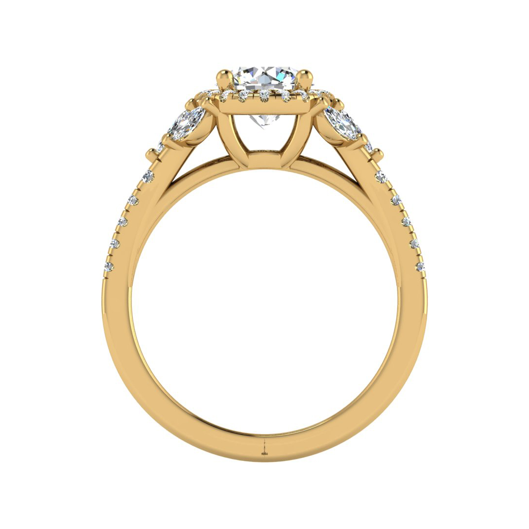 Palmer Halo Engagement Ring